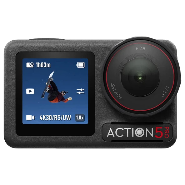 DJI Osmo Action 5 Pro Standart Combo Siyah Aksiyon Kamerası ürün görseli 1