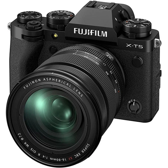 Fujifilm X-T5 Aynasız Dijital Fotoğraf Makinesi Gövdesi Siyah + XF16-80mm KIT ürün görseli 1