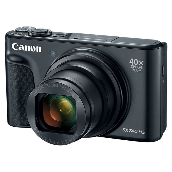 Canon PowerShot SX740 HS Dijital Fotoğraf Makinesi Siyah ürün görseli 1