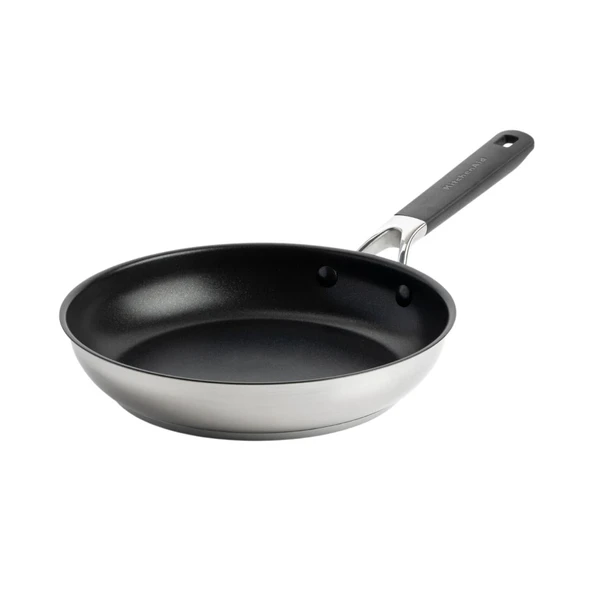 KitchenAid Paslanmaz Çelik Kızartma Tavası, Seramik Kaplama 30 cm ürün görseli 1