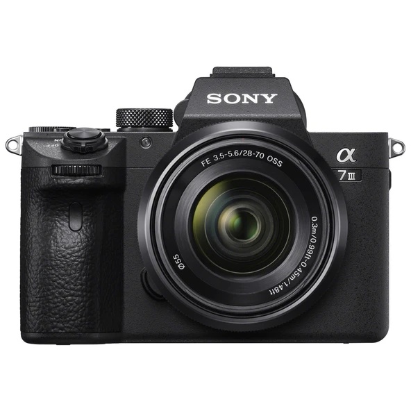 Sony Alpha a7 III Tam Kare Aynasız Fotoğraf Makinesi Siyah – SEL FE 28-70mm F3.5-5.6 OSS Lensli ILCE7M3K ürün görseli 1