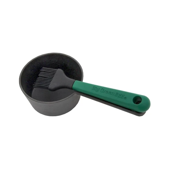 Big Green Egg Döküm Demir Sos Tenceresi ve Fırçası ürün görseli 1