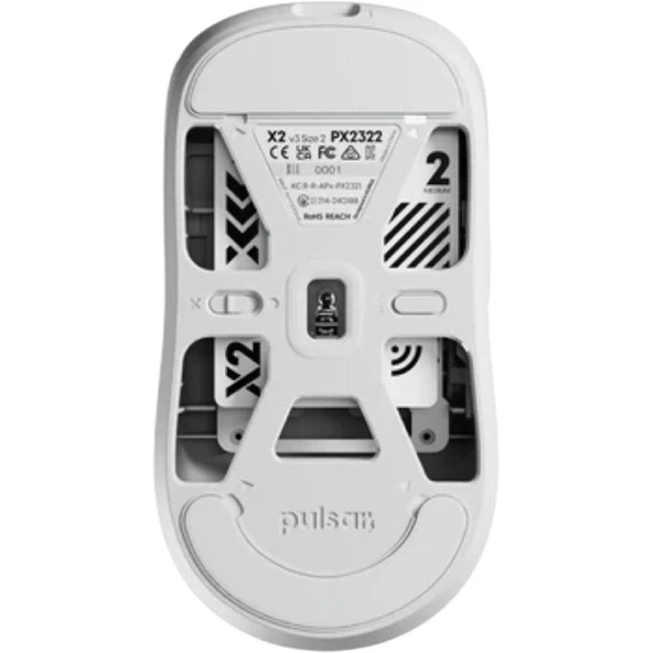 Pulsar X2 v3 Kablosuz Oyuncu Mouse Boyut 2 Beyaz – 696710 ürün görseli 1