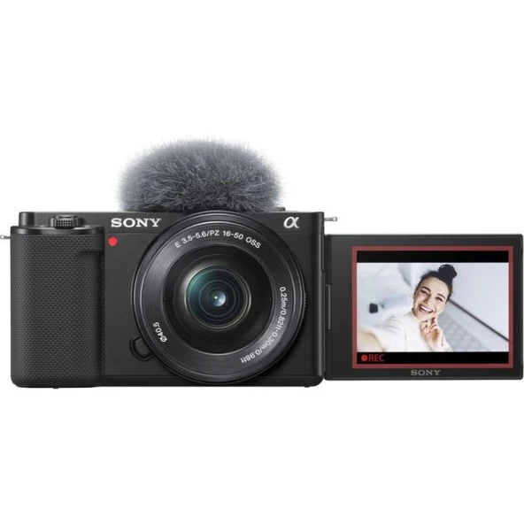 Sony Alpha ZV-E10 APS-C Aynasız Değiştirilebilir Lensli vlog Kamera – 16-50mm Lensli ILCEZV-E10LB ürün görseli 1