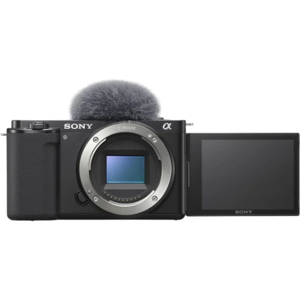 Sony ZV-E10 4K / 24,2MP APS-C Değiştirilebilir Lensli Vlog Dijital Fotoğraf Makinesi ve Vlog Aksesuarları Kiti – Siyah – ILCEZVE10LB ürün görseli 1