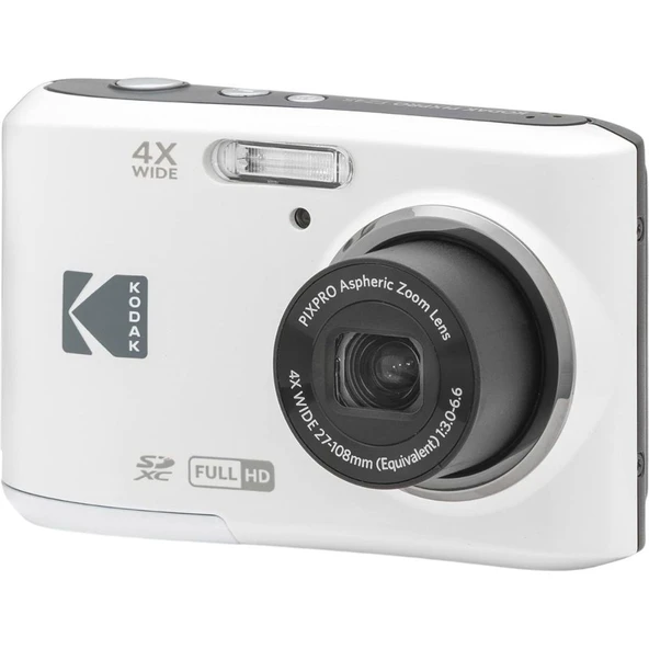 Kodak Pixpro Dijital Fotoğraf Makinesi Beyaz – FZ45 ürün görseli 1