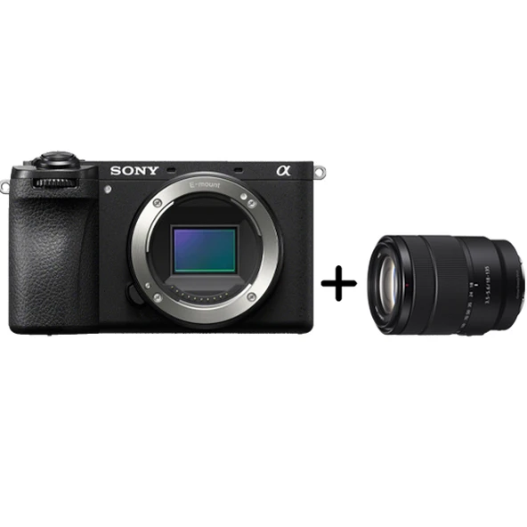 Sony Alpha a6700 4K ve 26MP APS-C Aynasız Dijital Fotoğraf Makinesi, 18-135mm f/3.5-5.6 OSS Lensli - Siyah ürün görseli 1