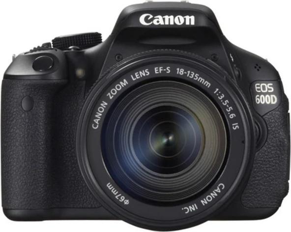 Canon EOS 600D DSLR Fotoğraf Makinesi Siyah 18-55mm Lens + 75-300mm Lensli ürün görseli 1