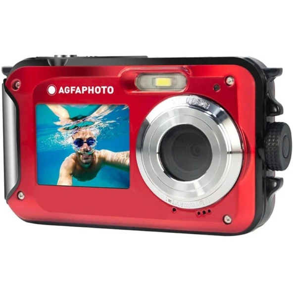 Agfa Realishot Su Geçirmez Kamera Kırmızı – WP8000RD ürün görseli 1