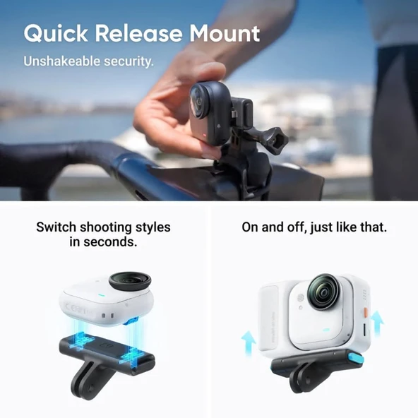 Insta360 Go Ultra Siyah Aksiyon Kamerası Premium Bisiklet Paketi – INST-CINSABEA-PCBDL-B ürün görseli 1