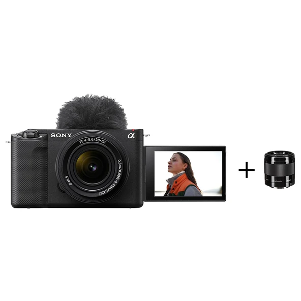 Sony ZVE1 Tam Kare Aynasız Fotoğraf Makinesi Siyah- ZVE1L + SEL50F18 Lens ürün görseli 1