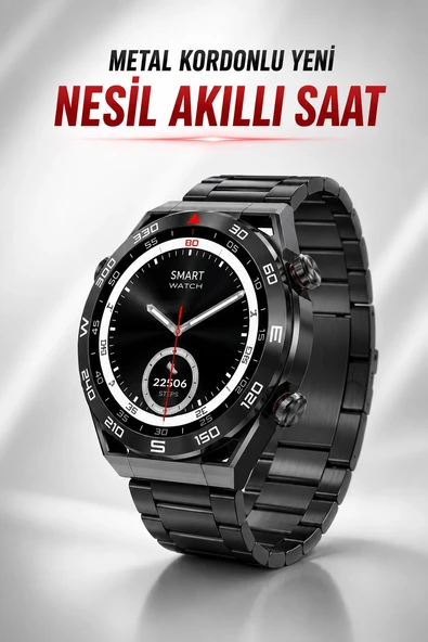 Akıllı Saat Yeni Nesil Bluetooth Bağlantılı Uyku Ve Sağlık Takibi Nfc Ve Gps ürün görseli 1