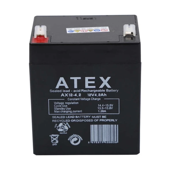 Atex Ax12-4.2 12v 4.2ah Akü ürün görseli 1