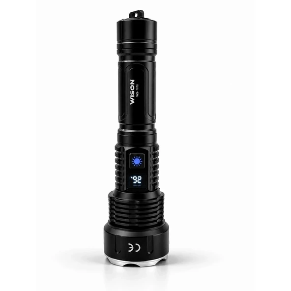 Ws-7878 30watt 3000 Lümen Uzun Menzilli Usb Type-c Şarjlı El Feneri - Resim 3
