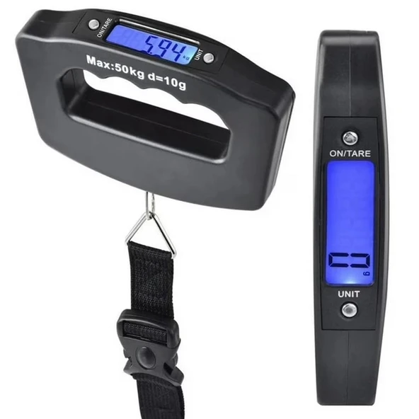 Fithome Ty-s11 Dijital Işıklı Elektronik Askılı El Bagaj Tartısı Bavul Kantarı 50kg ürün görseli 1