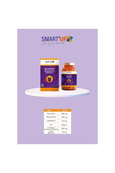 SMART UP QUERCETIN 30 KAPSUL - Resim 3
