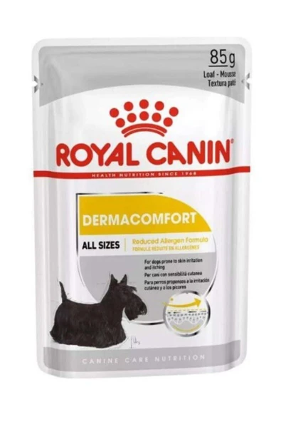 ROYAL CANİN DERMACOMFORT YAŞ KÖPEK MAMASI 85GR ürün görseli 1