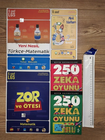 8 Sınıf Yaz Hazırlık Çalışma ve Zeka Testleri - Cetvel Hediyeli ürün görseli 1