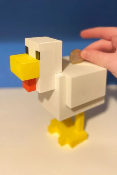 Minecraft Tavuk Tasarımlı Kumbara ürün görseli 1