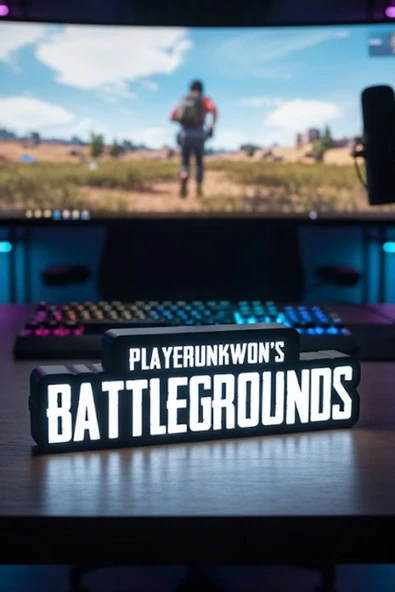 PUBG Tasarımlı Dekoratif Aydınlatma Gece Lambası ürün görseli 1