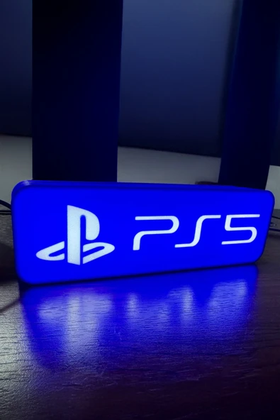 Playstation 5 Tasarımlı Dekoratif Aydınlatma Gece Lambası ürün görseli 1