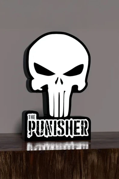 Punisher Tasarımlı Gece Lambası ürün görseli 1