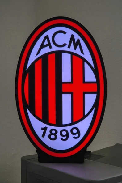 AC Milan Tasarımlı Gece Lambası - Resim 2
