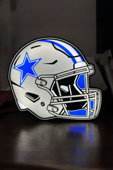 Dallas Cowboys Tasarımlı Gece Lambası ürün görseli 1