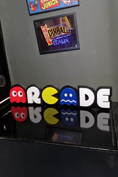 Pac-Man Arcade Tasarımlı Gece Lambası - Resim 4