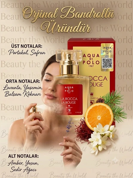 Aqua Di Polo La Rocca La Rouge EDP 100 ml Kadın Parfümü - Orijinal Bandrollü Özel Seri ürün görseli 1