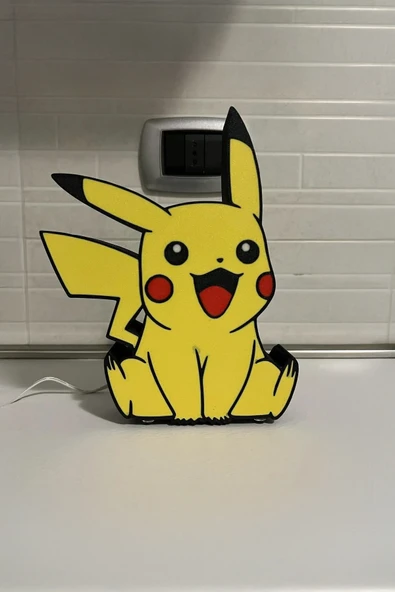 Pikachu Dekoratif LED Aydınlatma - Resim 4