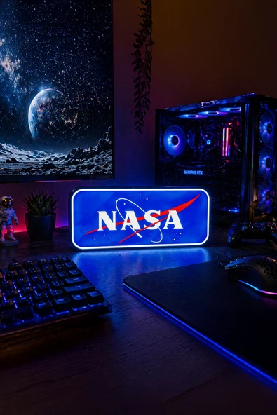 Nasa Tasarımlı Dekoratif Gece Lambası Aydınlatma (25x11cm) ürün görseli 1