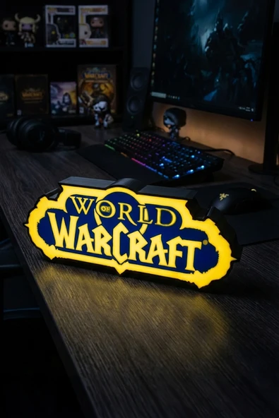 World of Warcraft Tasarımlı Dekoratif Aydınlatma (31x13cm) ürün görseli 1