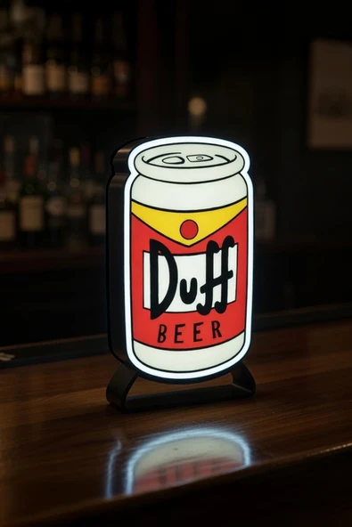 Duff Beer Tasarımlı Dekoratif Aydınlatma (23x14cm) ürün görseli 1