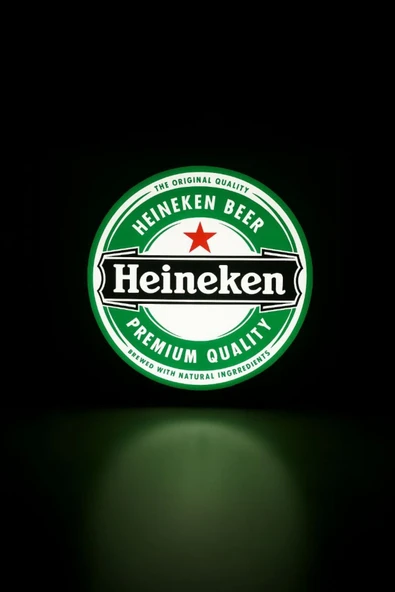 Heineken Beer Tasarımlı Gece Lambası ürün görseli 1