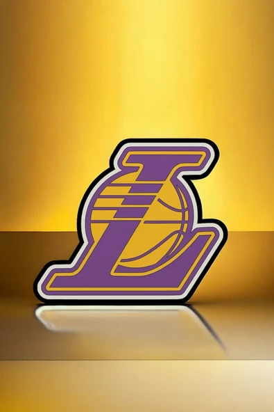 Los Angeles Lakers Dekoratif Aydınlatma LED Gece Lambası ürün görseli 1
