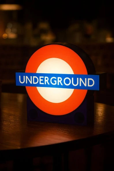 Underground Tasarımlı Gece Lambası Dekoratif Aydınlatma ürün görseli 1