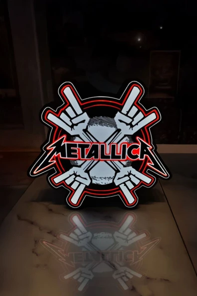 Metallica Tasarımlı Dekoratif Aydınlatma ürün görseli 1