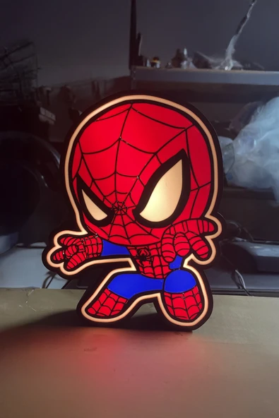 Spider-Man Temalı Dekoratif LED Aydınlatma - Resim 3