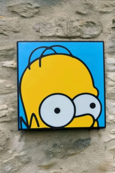 Simpson Tasarımlı Dekoratif Gece Lambası - Resim 4