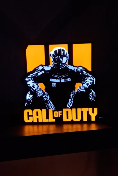 Call Of Duty Tasarımlı Gece Lambası Dekoratif Aydınlatma ürün görseli 1