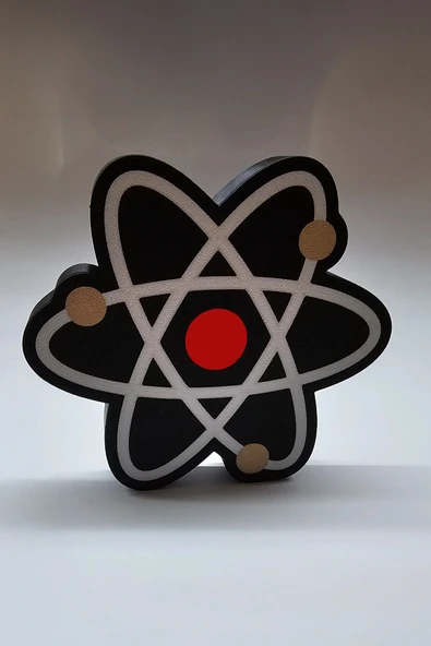 Atom Tasarımlı Dekoratif Aydınlatma Gece Lambası - Resim 2