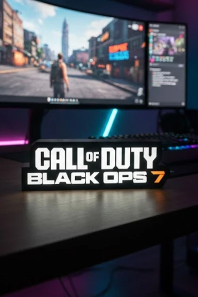 Call Of Duty Black Ops 7 Tasarımlı Dekoratif Aydınlatma LED ürün görseli 1