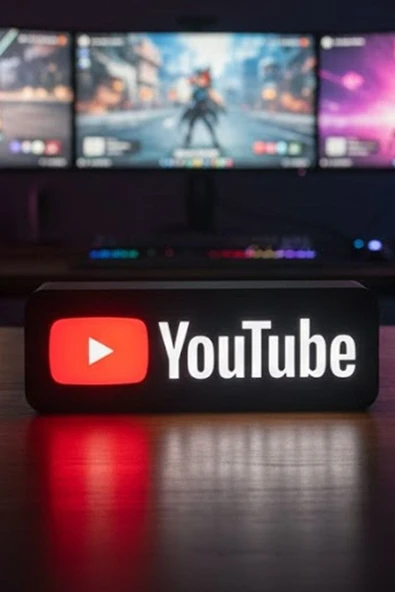 Youtube Logolu Dekoratif Aydınlatma - Resim 2