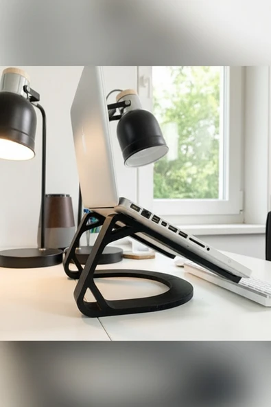 Minimalist Ergonomik Laptop Standı - Resim 2