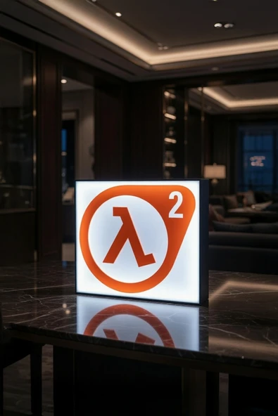 Half Life Tasarımlı Dekoratif Aydınlatma (21x19cm) ürün görseli 1