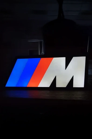 BMW M Logo Tasarımlı Dekoratif Aydınlatma Gece Lambası ürün görseli 1
