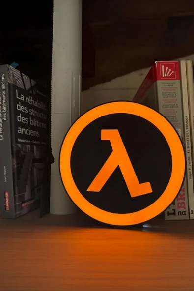 Half Life Tasarımlı Dekoratif Aydınlatma LED Gece Lambası ürün görseli 1