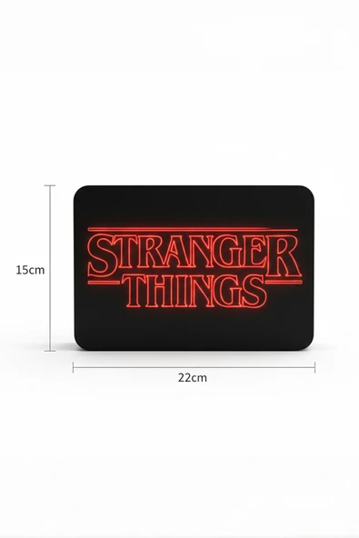 Stranger Things Dekoratif LED Aydınlatma (22x15cm) - Resim 3