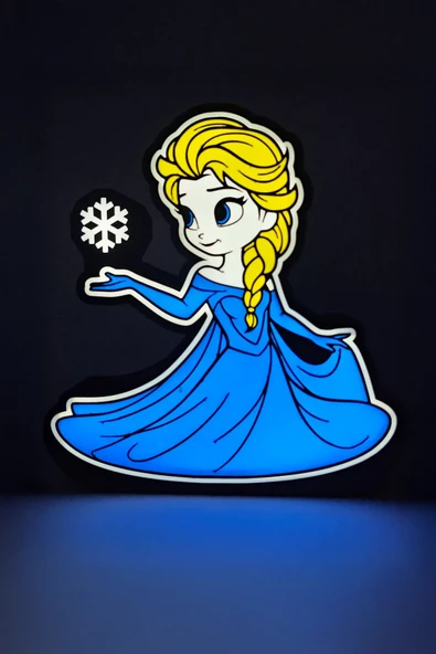 Elsa Frozen Dekoratif Aydınlatma LED Gece Lambası ürün görseli 1